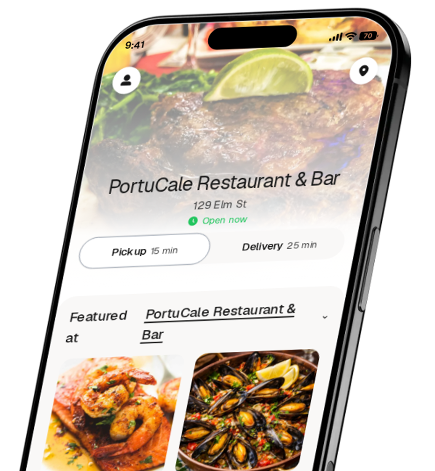 PortuCale Restaurant & Bar app preview