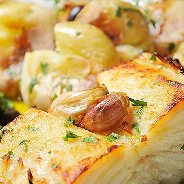 Bacalhau A Lagareiro.