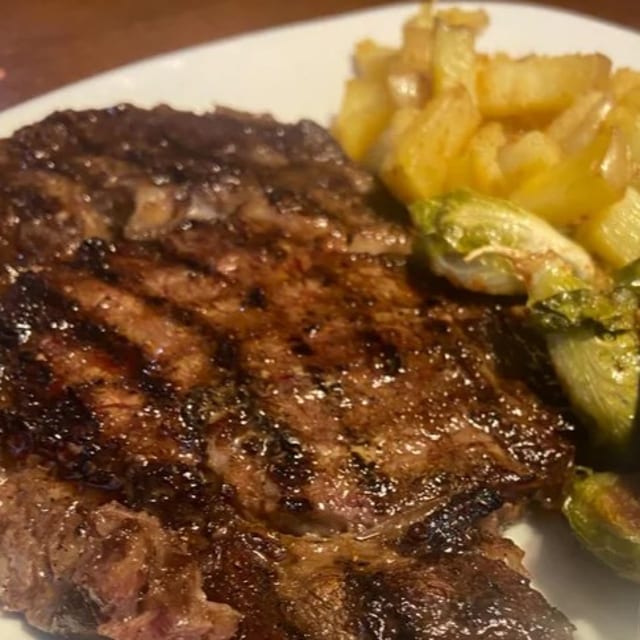 Angus NY Shell Steak Na Brasa.