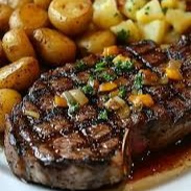 Angus Rib Eye Steak Na Brasa.