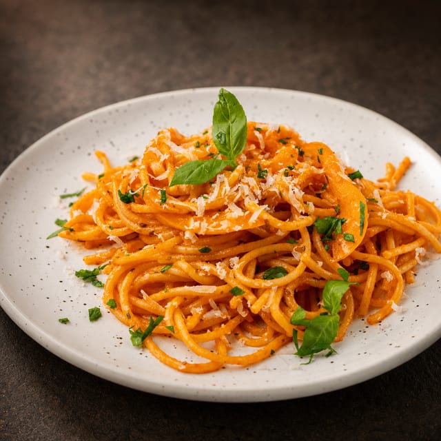 Esparguete Em Molho De Tomate & Oregano Ou Molho Branco Ou Com Alho.