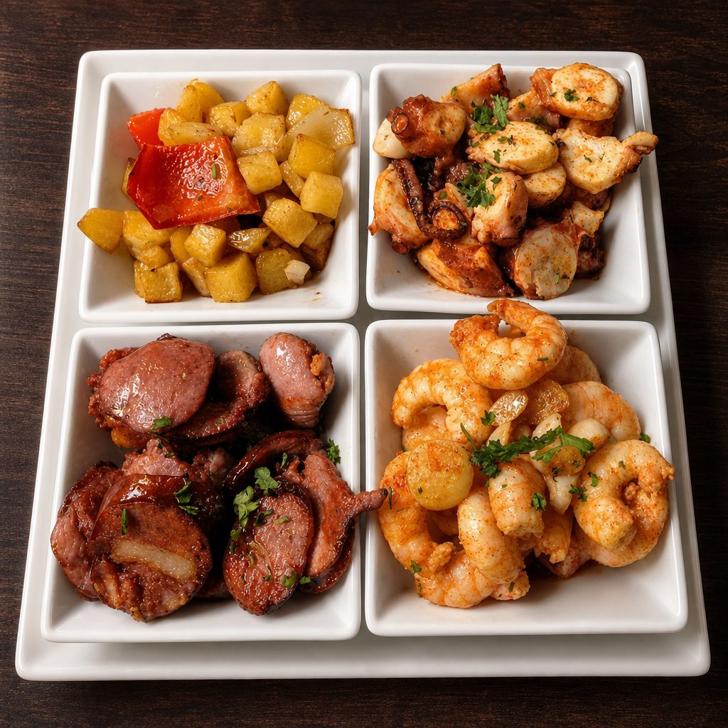 Portucale Sampler Platter Appetizer.