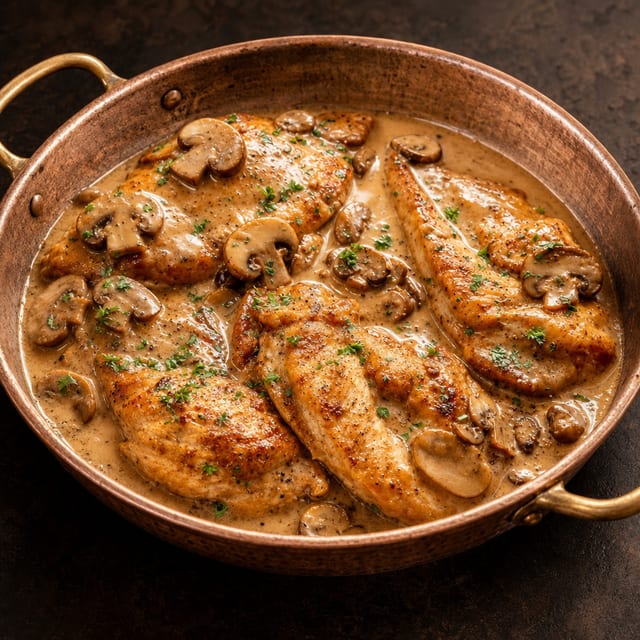 Peito de Frango A Marsala.
