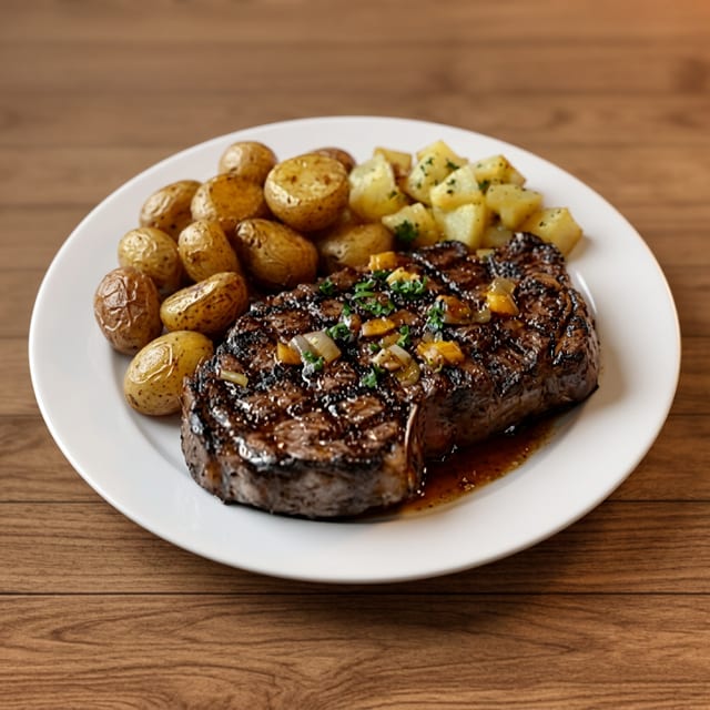 Angus Rib Eye Steak Na Brasa.