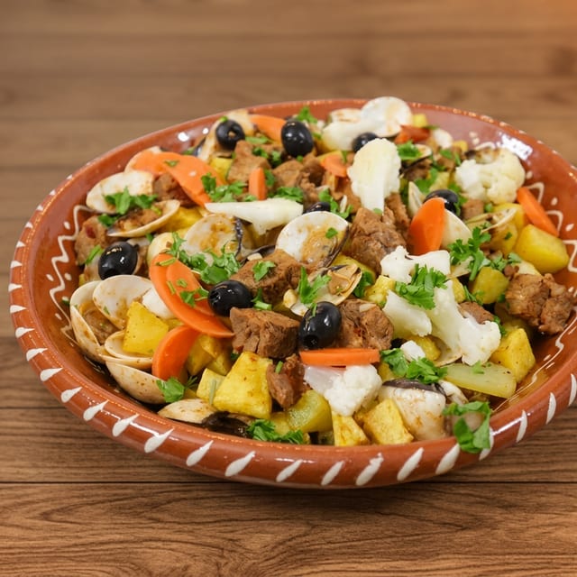 Carne De Porco A Alentejana.