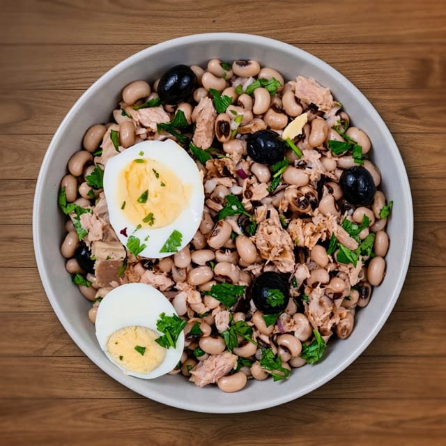 Salada De Atum C/ Feijão Frade.